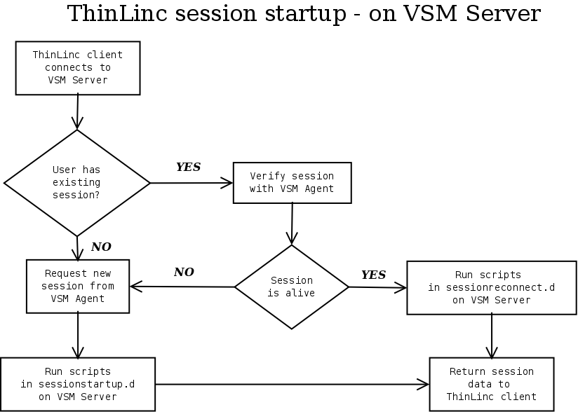 Session Startup Procedure - on VSM Server.